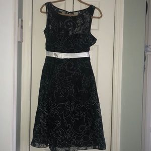 Black and White lightweight wedding guest dress